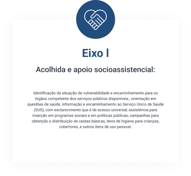 Eixos de atuação - 2024 - Instituto Migrações e Direitos Humanos